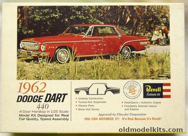 Revell 1/25 1962 Dodge Dart 440 4 Door Hardtop - Master Modelers Club Issue, H1252-149 plastic model kit